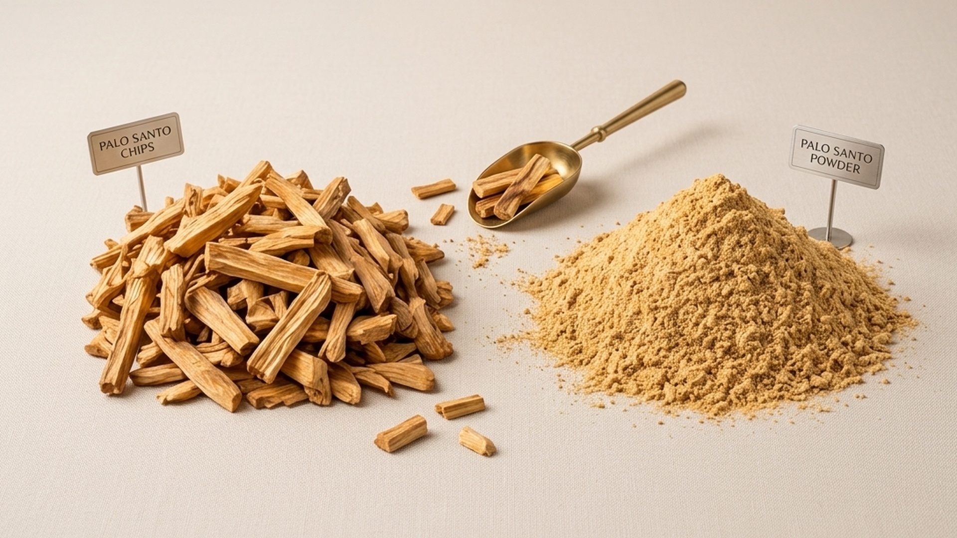 Palo Santo wood chips and small shavings for incense blends